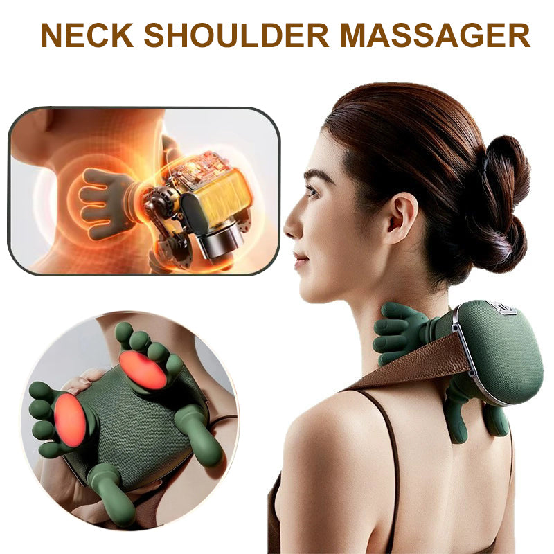 masajeador electrico de musculo de hombro, cuello espadalda masajeador relajador y alivio de dolor